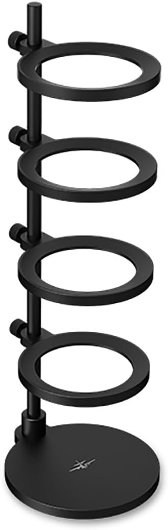 MHW-3BOMBER Magnetic Portafilter Basket Storage Stand, Espresso Filter Basket Holder Rack for 51/53/54/58mm Coffee Filter, Removable Espresso Display Bracket SR6106-OS