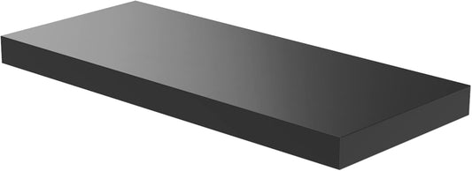 Floating Shelf, Set of 1 Wall Shelf, 36 in W x 12.75 in D x 2 in H Wooden Floating Wall Shelf with Invisible Brackets for Living Room/Bedroom/Bathroom/Kitchen Storage and Decor, Black