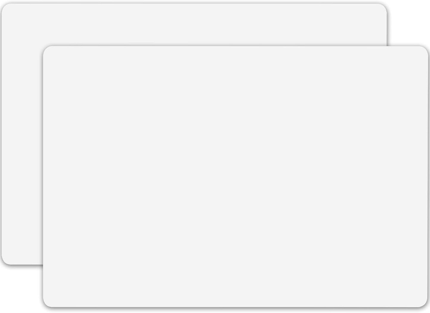 2MM Extra Thick Silicone Mats for Kitchen Counter, 23.6" x15.7" Non-Slip Waterproof Large Countertop Protector, Heat Resistant Mat, 2 Pack Silicone Craft Mat, Semitransparent