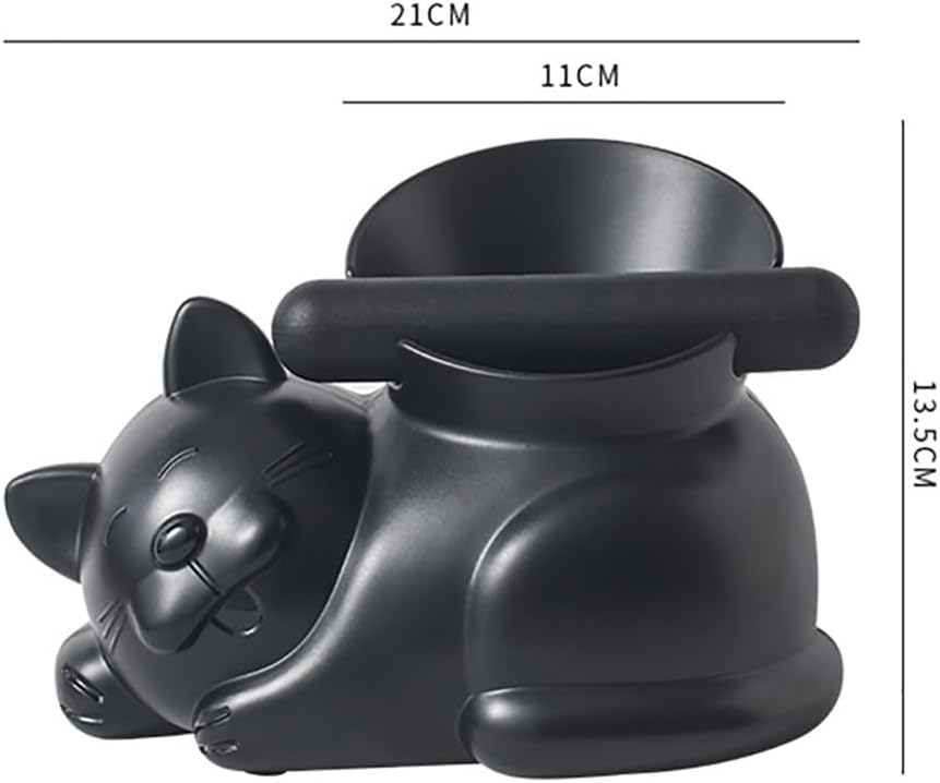 Cute Cat Coffee Knock Box Espresso Machine Accessories Small Coffee Dump Bin for Home and Office (Only a Knock Box)