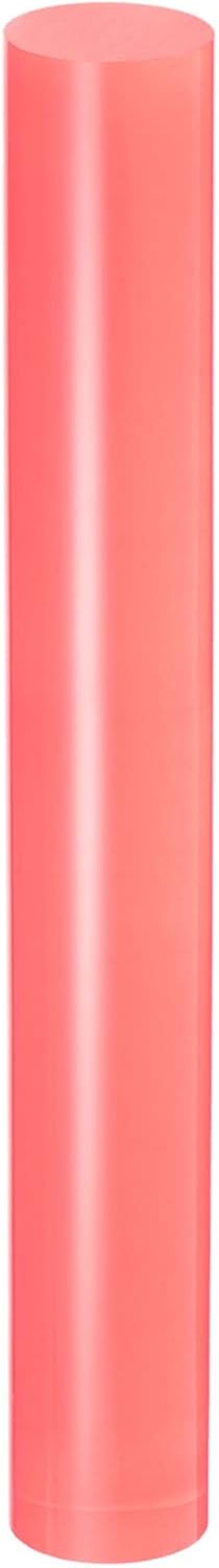 HARFINGTON Acrylic Clay Roller 8 Inch x 1 Inch Solid Non-Stick Plastic Round Tube Roller Polymer Clay Rod Fondant Rolling Pin for Shaping, Sculpting, Modeling DIY Crafts, Pink
