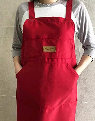 Artist apron/Long apron - Red