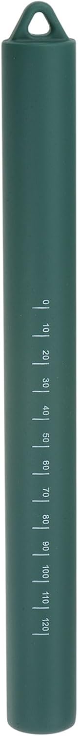 HARFINGTON Silicone Rolling Pin 10" Silicone Surface Non-Stick Stainless Steel Inner Core Dough Roller Kitchen Roller for Baking Pastry Pizza Fondant Bread, Dark Green