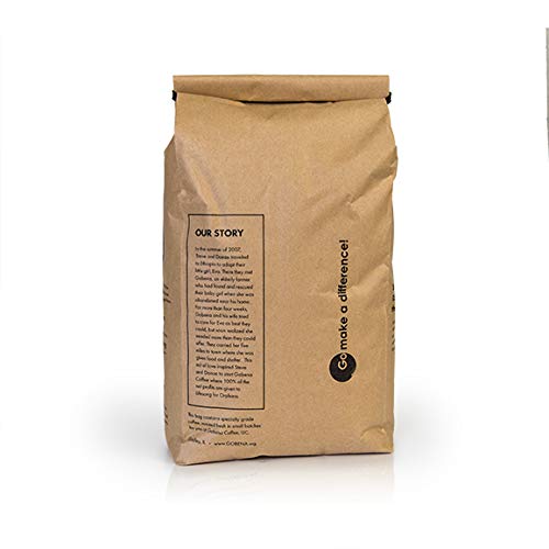 5lb Fair Trade Organic Certified Colombian Whole Bean Light Roast, 100% Arabica Specialty Coffee, 80 ounces, 5 pounds, Bulk Coffee