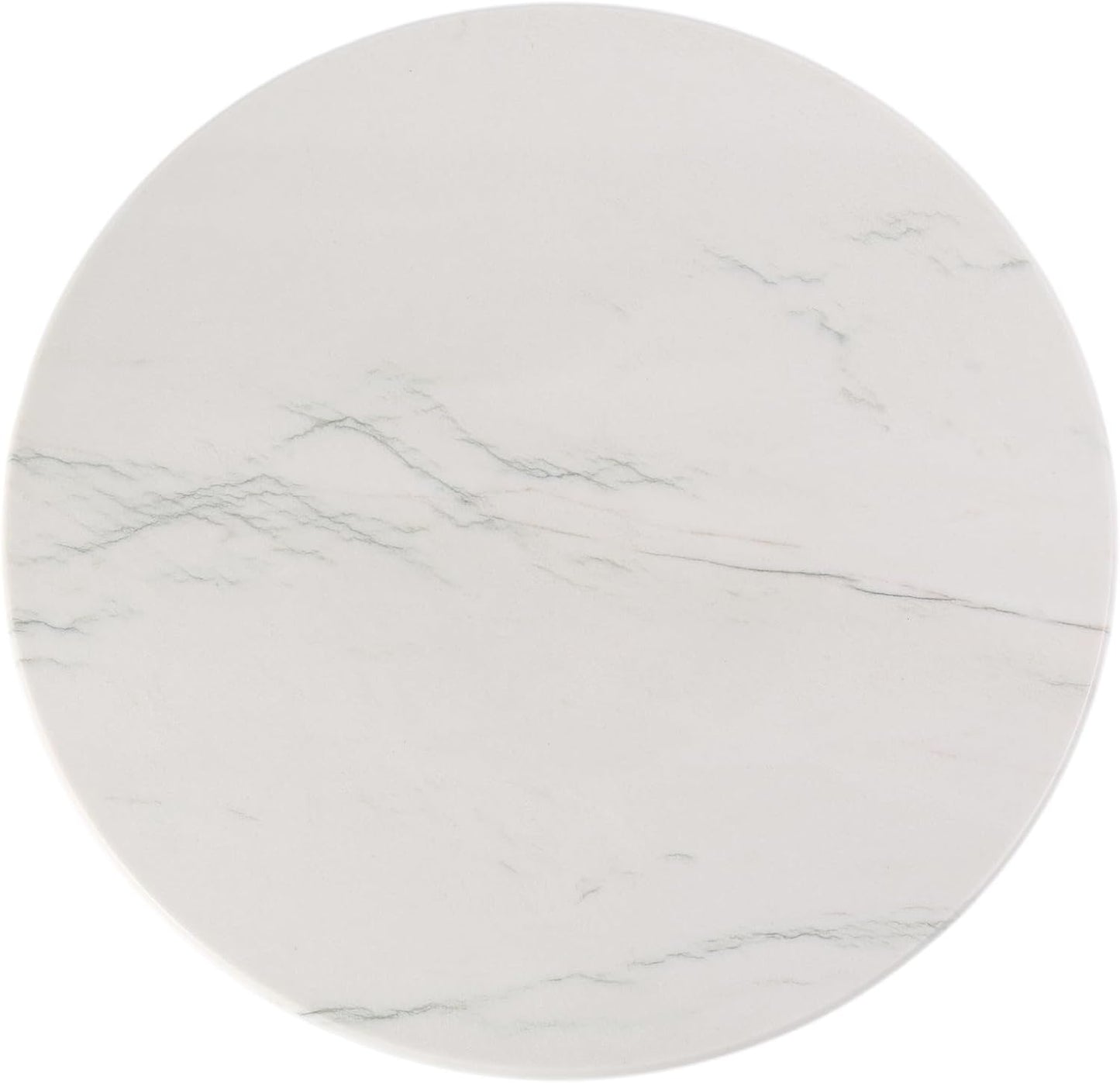 Koville Natural White Marble Cutting Board, 16 Inch Marble Cutting Boards for Kitchen Countertop, Stone Cheese Boards Pastry Boards for Baking, Charcuterie, Trivet, Round Serving Slab for Counter