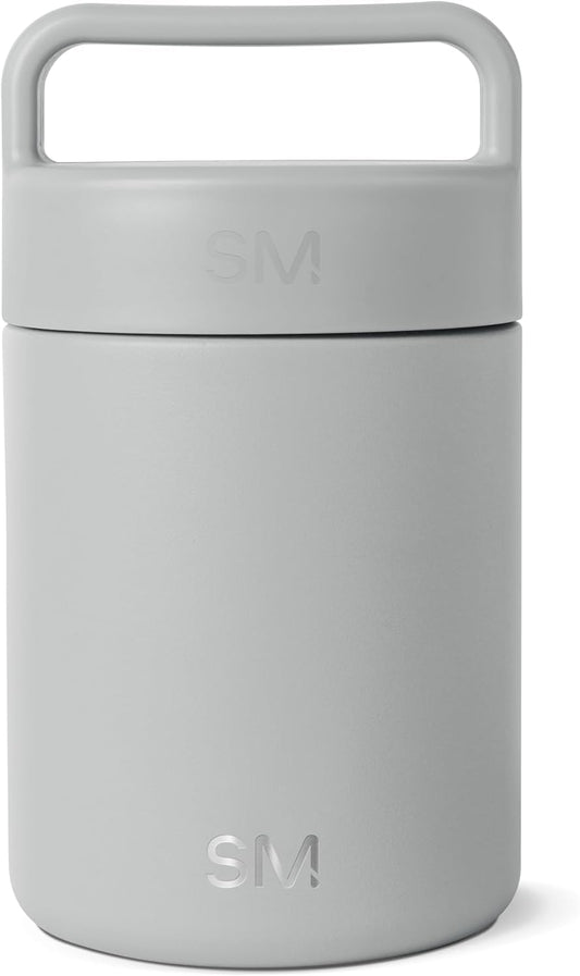 Simple Modern Food Jar for Hot Food | Reusable Stainless Steel Vacuum Insulated Leak Proof Lunch Storage for Smoothie Bowl, Soup, Oatmeal | Provision Collection | 12oz | Ice Gray