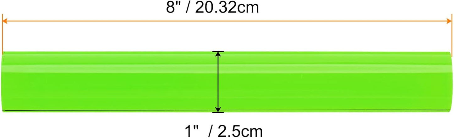 HARFINGTON Acrylic Clay Roller 8 Inch x 1 Inch Solid Non-Stick Plastic Round Tube Roller Polymer Clay Rod Fondant Rolling Pin for Shaping, Sculpting, Modeling DIY Crafts, Green