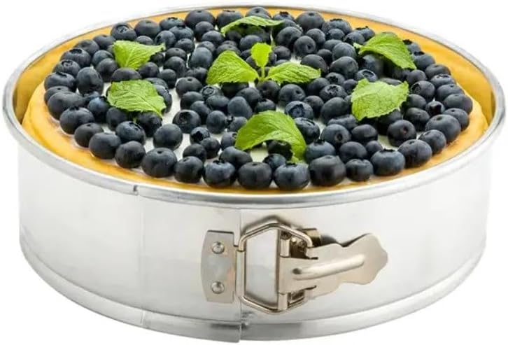 Soro Essentials- 9'' x 3'' Deep Aluminum Round Spring Form Pan- Leak Proof Cheesecake Pan Spring Form Pans with Removable Bottom and Quick Release Latch for Baking Cheesecake Cakes