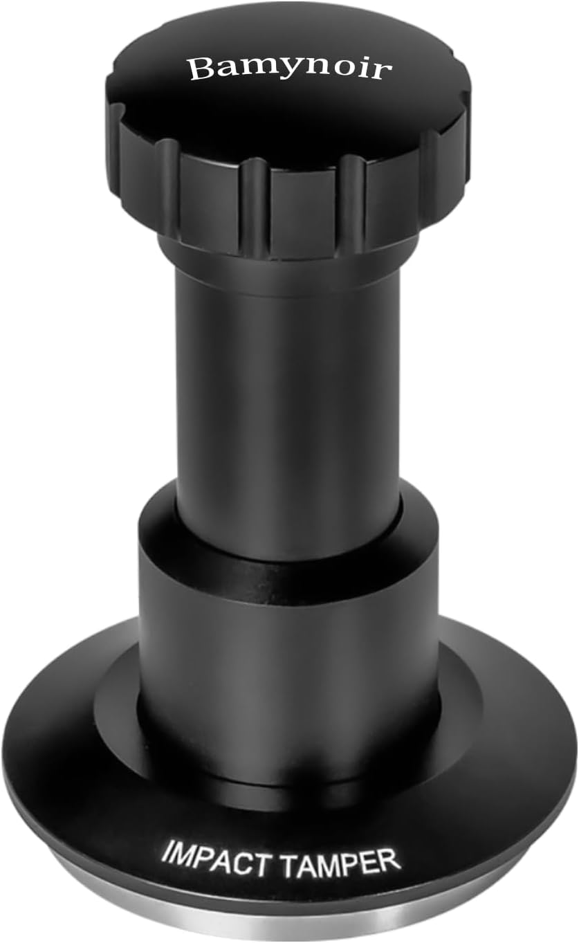 53mm Espresso Tamper,Impac Coffee Tool Espresso,Compatible with Breville Portafilter 54mm,30lb,316 Stainless Steel. (53MM Black)