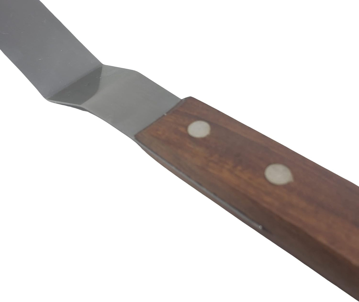 Offset Stainless Steel Spatula Set with Wood Handles and Storage/Gift Bag - Professional Cake Decorating Tools - 4", 6.5" & 8" Stainless Steel Offset Blade Cake Spatula Set