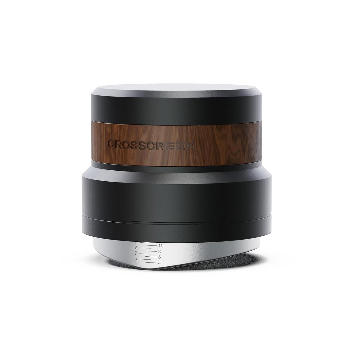 54mm Espresso Distributor | Gravity Adaptive Distribution Tools Fits 54mm Breville Espresso Portafilter | Self Leveling Distributor | Stainless Steel & Walnut | Espresso Machine Accessories