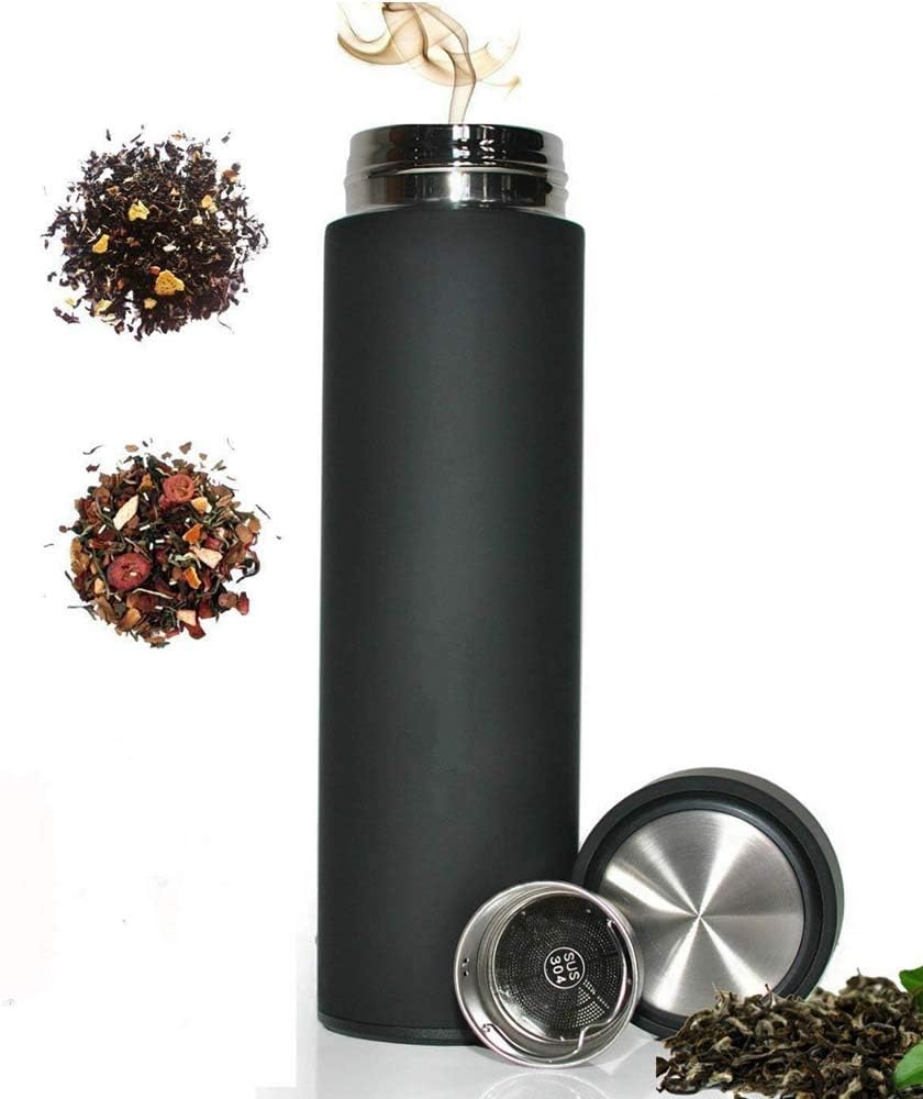 17 oz Car Logo Black Frosted Travel Mugs & Tumblers Vacuum Insulated Stainless Steel Thermal Bottle Fashion Business Thermal Cup for Hot or Cold Drink Coffee Or Tea (fit Mazda)