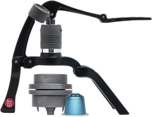 Flair GO: Portable, Collapsible Lever Espresso Machine with Pod Brewing (Pods Model)