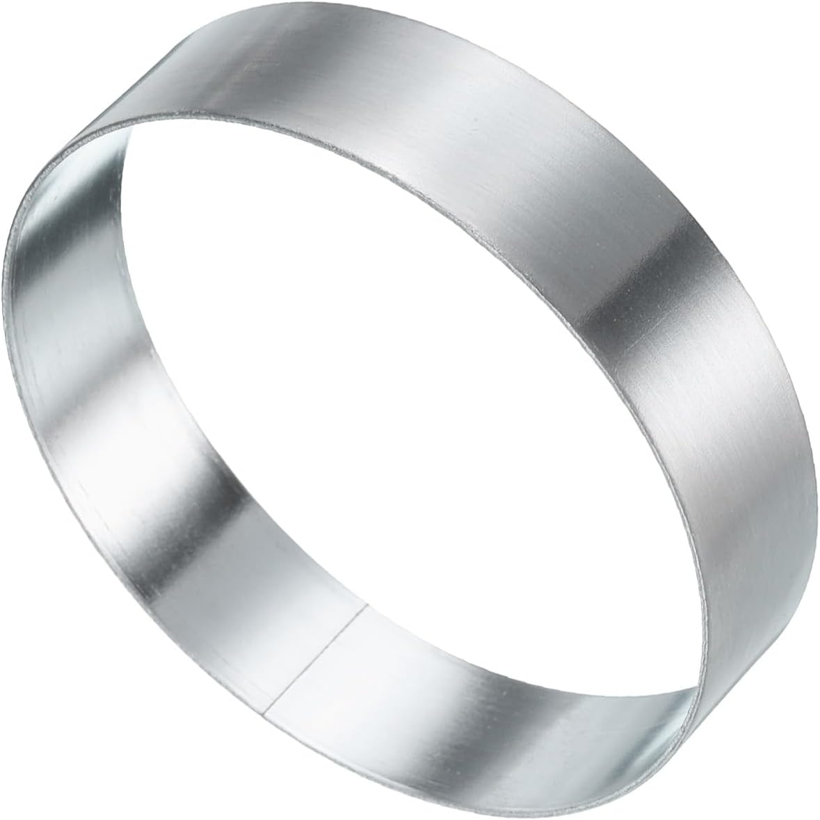 HARFINGTON Round Cake Ring 3.15 x 1 Inch Seamless Stainless Steel Pastry Mousse Dessert Ring Mirror Coating for Baking Cooking English Muffins Crumpet Making Tool