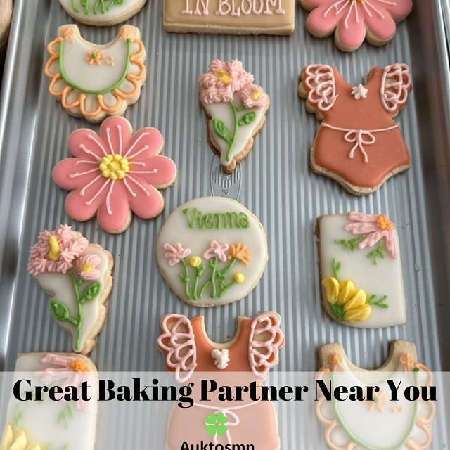 Wildflower Baby Shower Cookie Cutters Set - 7-Piece - Stainless Steel - Dishwasher Safe - Perfect for Baby in Bloom Baby Girl Baby Shower