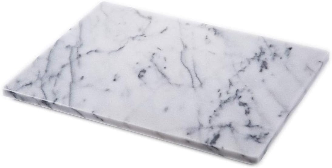 JEmarble Pastry Board 12x16 inch with Non-Slip Rubber Feets for Stability Perfect for Keep the Dough Cool and Chocolate Tempering(Premium Quality)