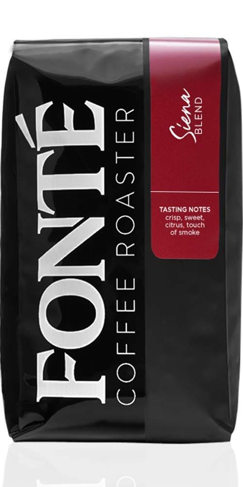 Fonte Coffee Roaster - Whole Bean Coffee - Medium-Dark Fresh Roast - Roasted in Seattle - Single Origin - Caramel, Citrus, Dry Finish - 12 oz - Siena