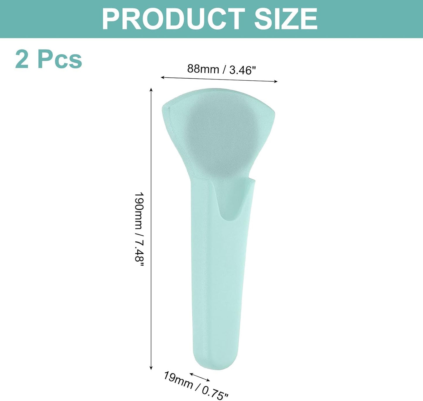 uxcell 2 Pcs Magnetic Scissor Holder, 7.48" x 3.46" Plastic Scissors Cover Durable Waterproof Protector Portable with Round Magnetic Absorber for Kitchen Shears, Blue