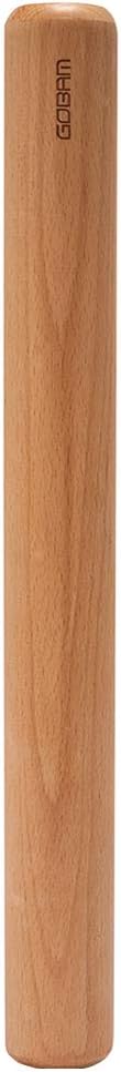 GOBAM Wood Rolling Pin, Large - Dough Roller for Pasta, Cookies, Pie, Pizza, Chapati, Fondant, Rolling Pins for Baking, Bread Making Tools and Supplies - 14.5 x 1.6 Inches
