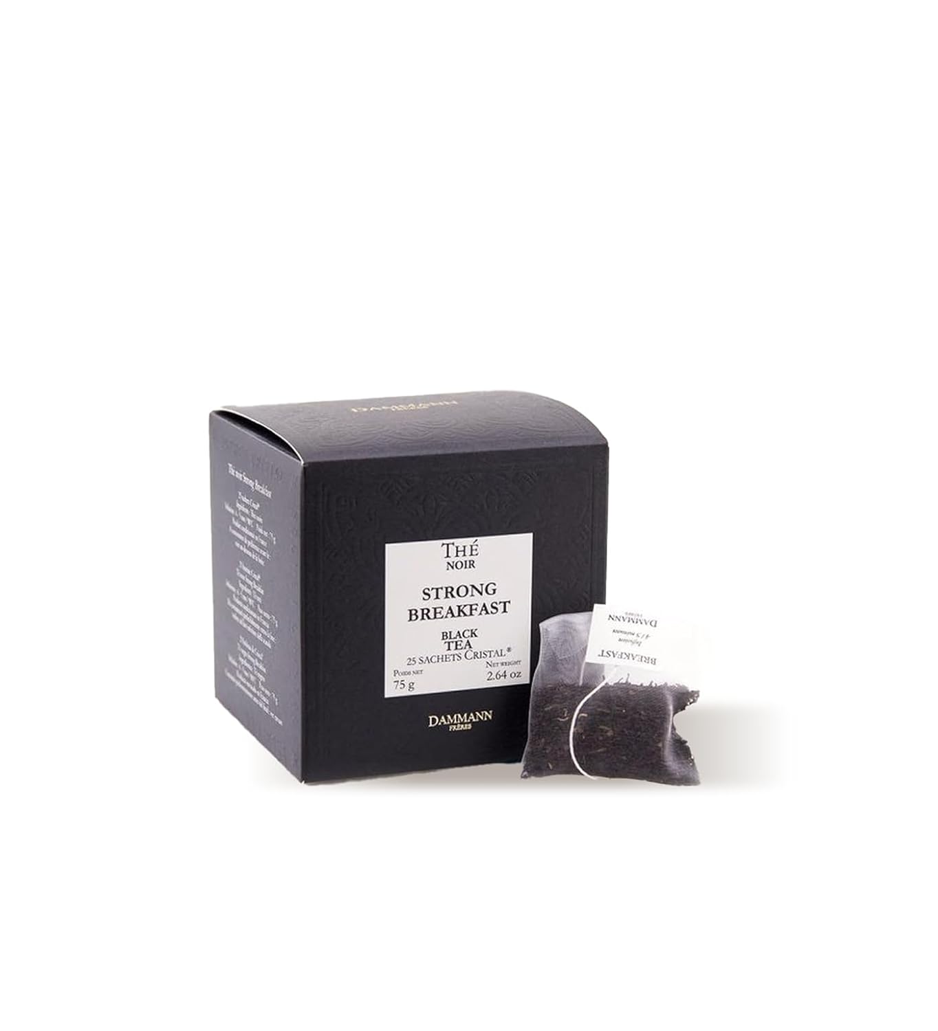 Dammann Freres Satchets, Breakfast Tea Bags, Premium Gourmet French Black Tea, 25 Count (Single Pack)