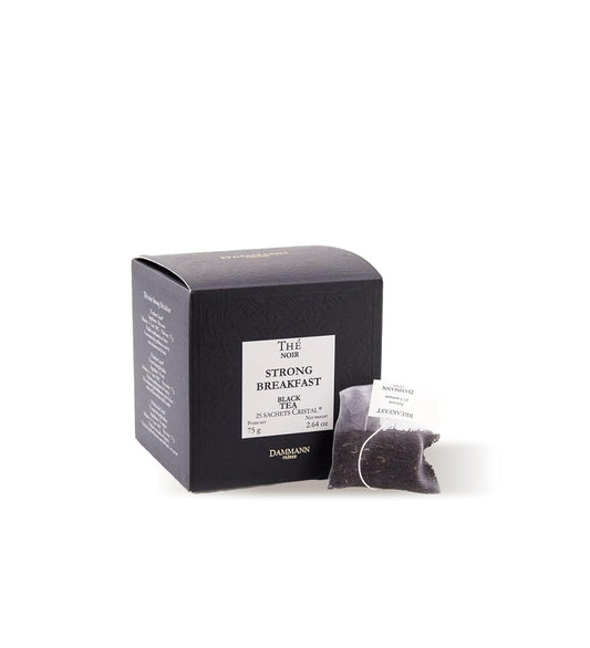 Dammann Freres Satchets, Breakfast Tea Bags, Premium Gourmet French Black Tea, 25 Count (Single Pack)