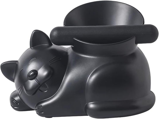 Cute Cat Coffee Knock Box Espresso Machine Accessories Small Coffee Dump Bin for Home and Office (Only a Knock Box)