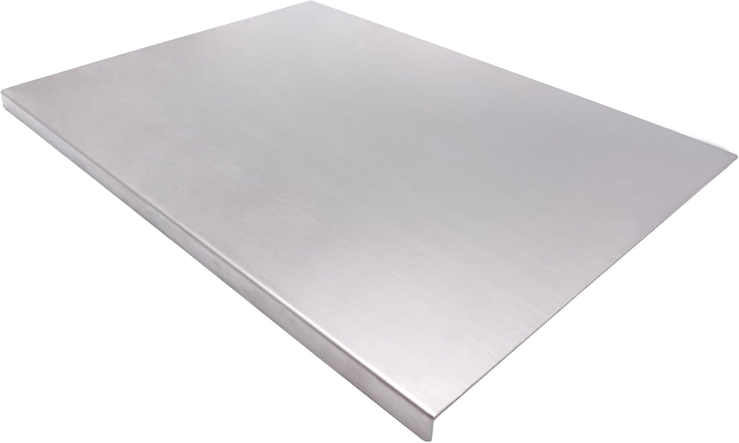 Stainless Steel Cutting Boards for The Kitchen, Suitable for Meat, Fruits, Vegetables, Bread, and Baking Large-sized Cutting Boards (50 x 50cm/19.7 x 19.7 in)