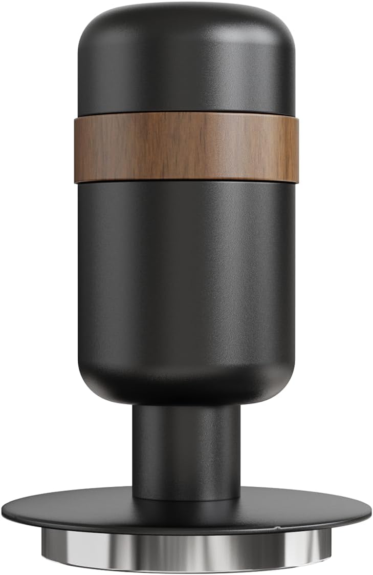 53.3mm Coffee Tamper | Calibrated Espresso Tamper with Spring Loaded | Barista Tamper with 30lbs, Stainless Steel Base and Black Aluminum Handle | Barista Home Coffee Espresso Accessories