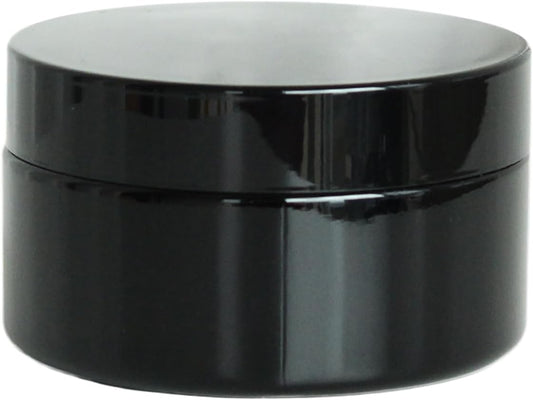 Black Glass Smell Proof Storage Jar 150ml Wide Mouth Airtight UV Protection Container for Spice Coffee