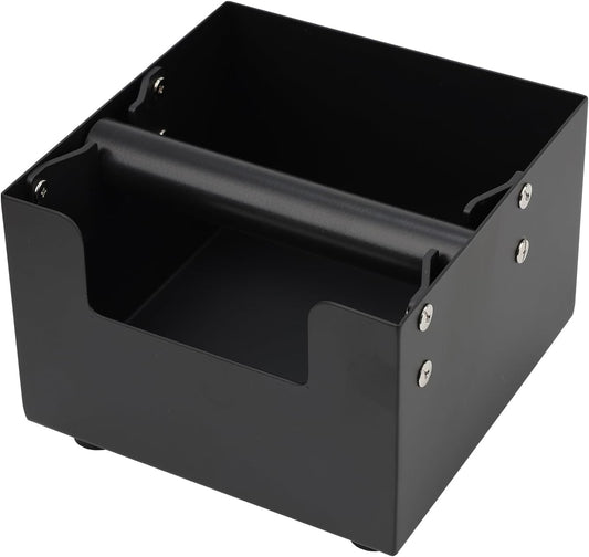 Espresso Knock Box, Stainless Steel Coffee Bag Container, With Steel Bracket And Noise Reducing Rubber Ring (M)