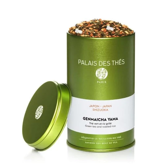 Palais des Thés - Genmaicha Yama - Japanese Green Tea & Roasted Rice - 4.6oz Loose Leaf Metal Gift Tin