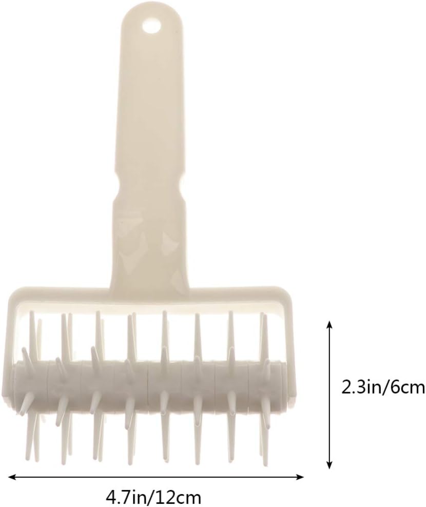 DOITOOL Punch Tool Pizza Dough Roller Docker Helps Cook Thin Crust Pizza Uniformly and Prevents Dough From Blistering Challah Bread Plastic Drum