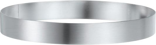 HARFINGTON Round Cake Ring 5.5 x 1 Inch Seamless Stainless Steel Pastry Mousse Dessert Ring Mirror Coating for Baking Cooking English Muffins Crumpet Making Tool