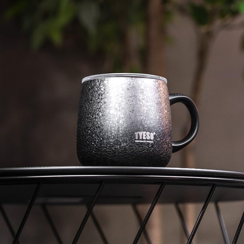 TYESO Office Coffee Mug,Vacuum Insulated Mug Double Wall Stainless Steel Tumbler Cup, Thermal Coffee Mug (Purple, 16 oz)