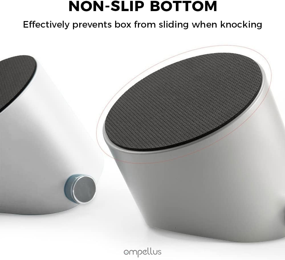 Espresso Knock Box, Large Capacity & Non-Slip Base Coffee Knock Box, Barista Tools, Espresso Machine Accessories (Black-Small)