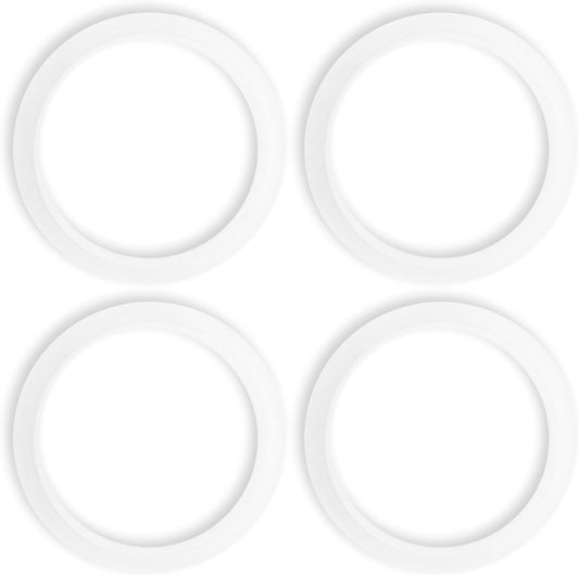 4 Pcs Replacement Gasket Seal Ring, 51mm Silicone Steam Ring Espresso Machine Repair Kit, Grouphead Gasket Replacement Part Compatible with De'longhi EC820 EC850 EC860 DEDICA EC680 EC685 Smeg