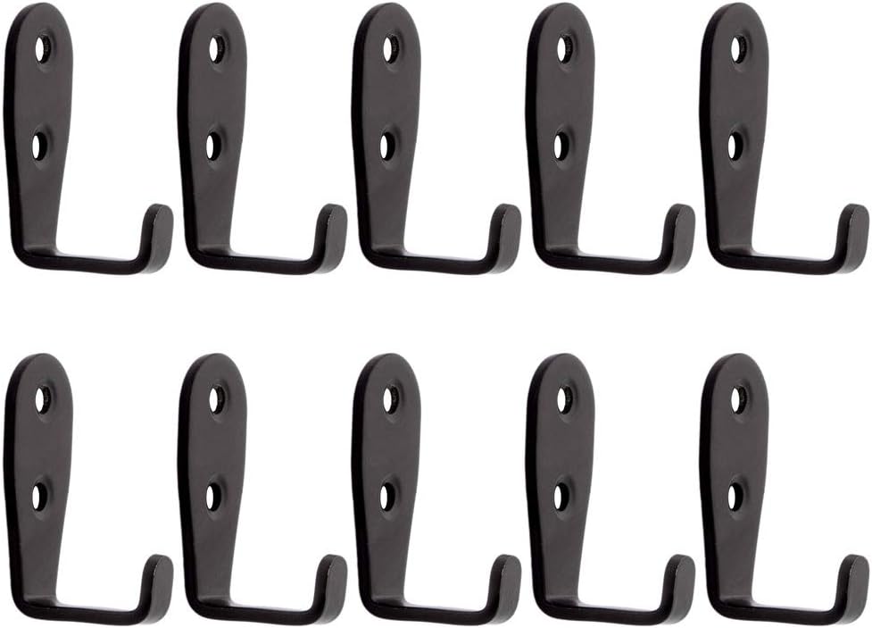 Heavy Duty Wall Hooks,Stainless Steel Screw On Hooks for Hanging Coats Plants Towels Keys Hats,Waterproof Single Shower Hanger Hooks for Garage Kitchen Bathroom 10 PCS (L Shape Large)