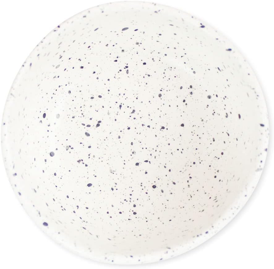 roro Ceramic Stoneware Handmade Bowl Set (Dipping Bowls x 4, White Matte Speckled)