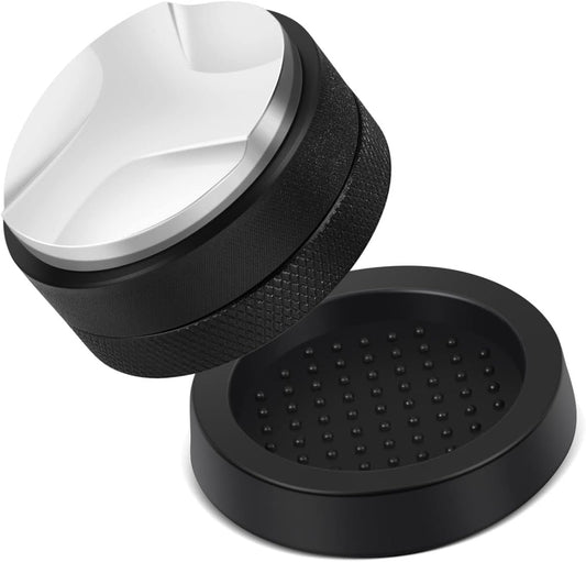 Flexzion Espresso Distribution Tool 58mm Coffee Leveler, Adjustable Depth and Universally Compatible Espresso Leveler for 58mm Portafilters and Espresso Machines