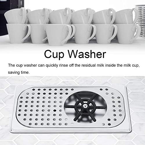Cup Washing 114mm Diameter 201 Stainless Steel Machine Rinser Pitcher Drain and Drip Tray for Bar Coffee Shop G1/2in
