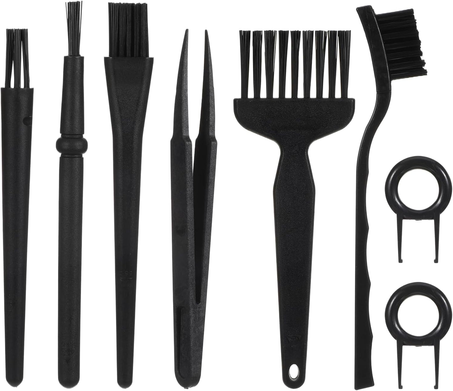 8 Pcs Keyboard Brush Keyboard Cleaning Kit Anti Static Brush Mini Pp Handle Nylon Anti Static Electronic Dust Electronic Dust Cleaning Brushes for Computer and Small Spaces