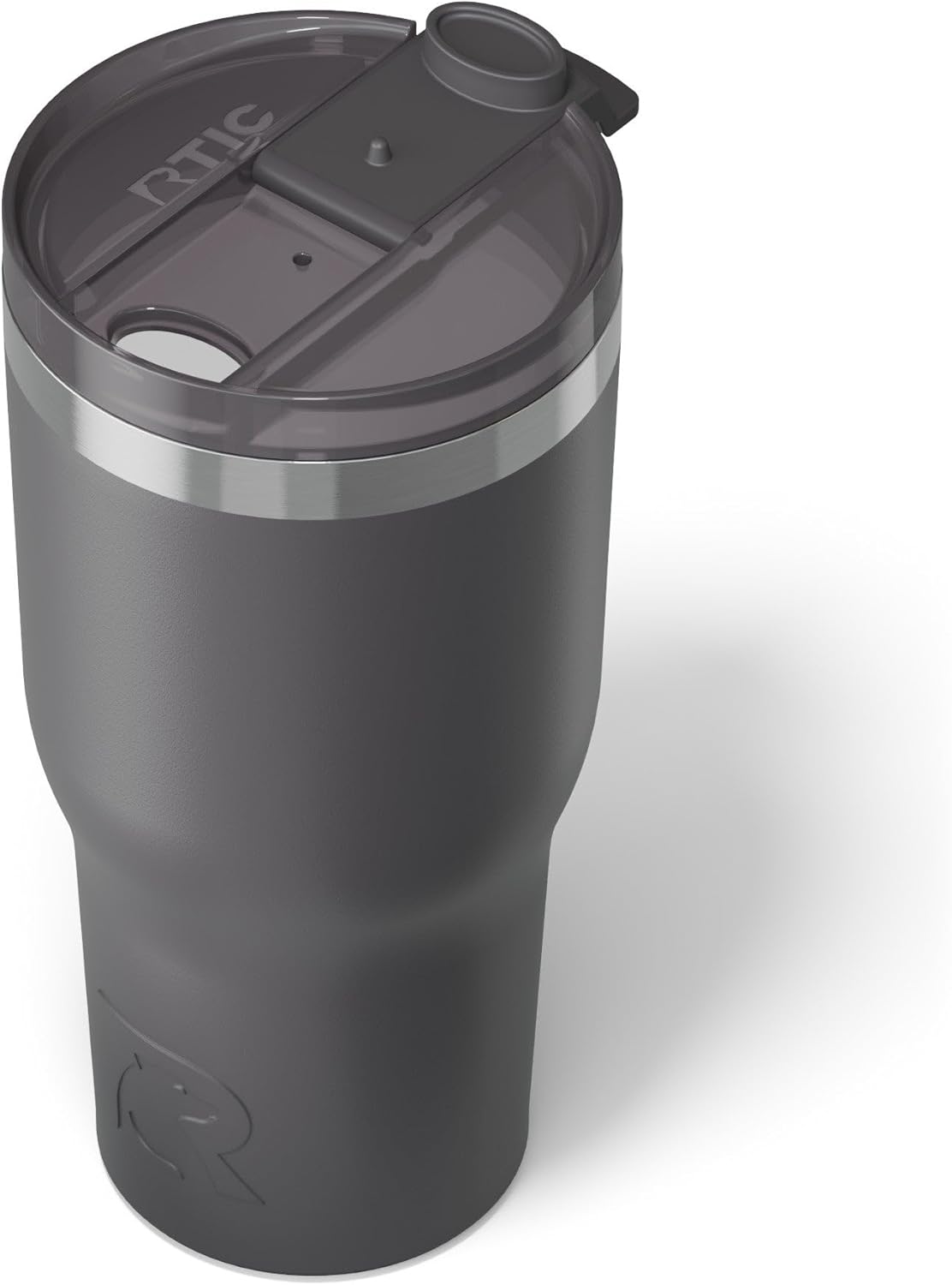 RTIC 30oz Essential Tumbler with Lid, Insulated, Stainless Steel, Metal, Double Wall Vacuum-Insulation, Ceramic Lined, Travel Cup for Iced Coffee, Tea, Hot and Cold Drink, Graphite