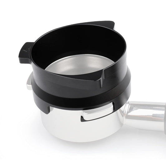 FIRJOY 54mm Espresso Dosing Funnel for Breville Barista Portafilters (Aluminum Alloy-Black)