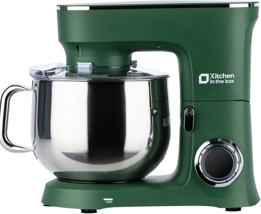 Kitchen in the Box Stand Mixer, 900W 8.5 QT Kitchen Electric Mixer, 10-Speed Large Capacity Tilt-head Food Mixer with Dough Hook, Wire Whip, Flat Beater & Splash Guard (Green)