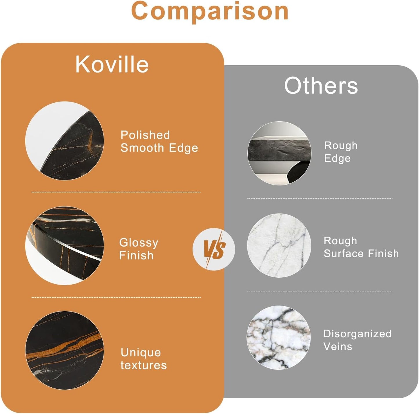 Koville Black Marble Cutting Board Pastry Serving Board, Large Marble Cheese Board for Baking, Charcuterie, Trivet - Non-Stick Heat Resistant Stone Cutting Boards Chopping Boards for Kitchen