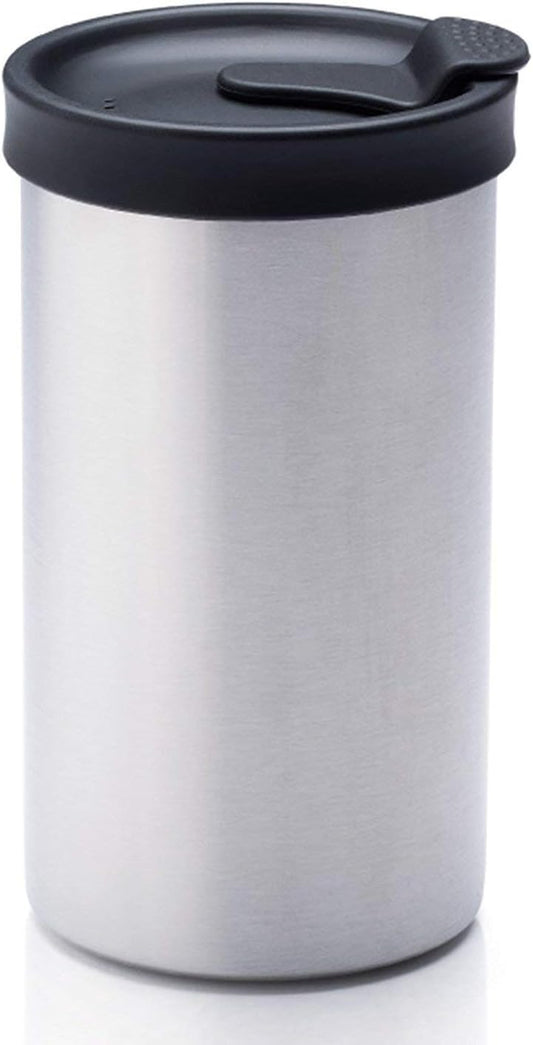 PRESSE by Bobble French Coffee Press And Insulated Stainless Steel Travel Tumbler for On-The-Go Brewing - 13 oz (Stainless Steel)