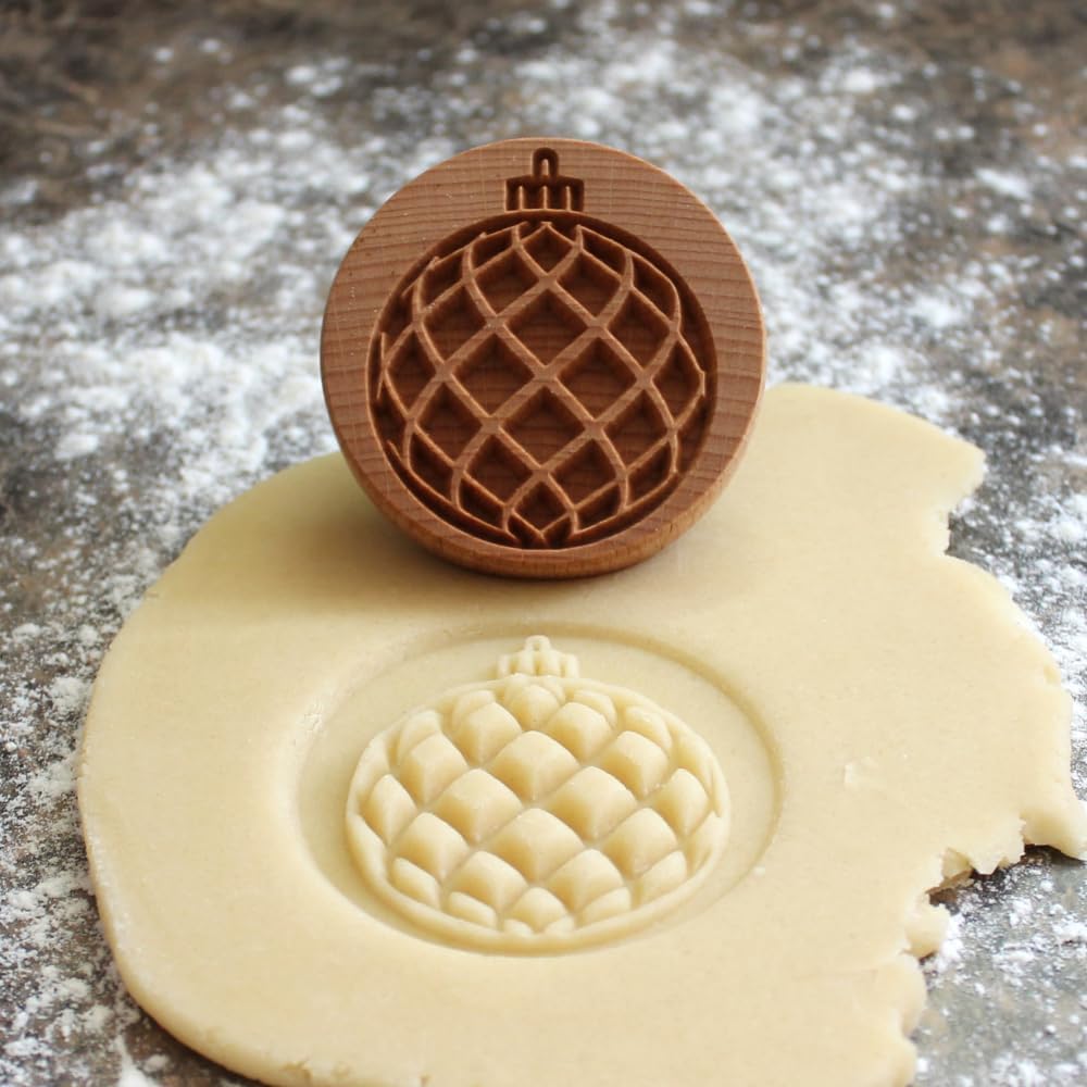 Wood Cookie Stamp, 2.5 Inch (Ornament CS-092)