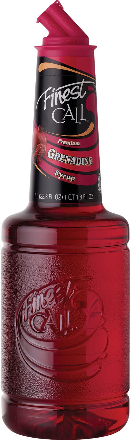 Finest Call Premium Grenadine Syrup Drink Mix, 1 Liter Bottle (33.8 Fl Oz)