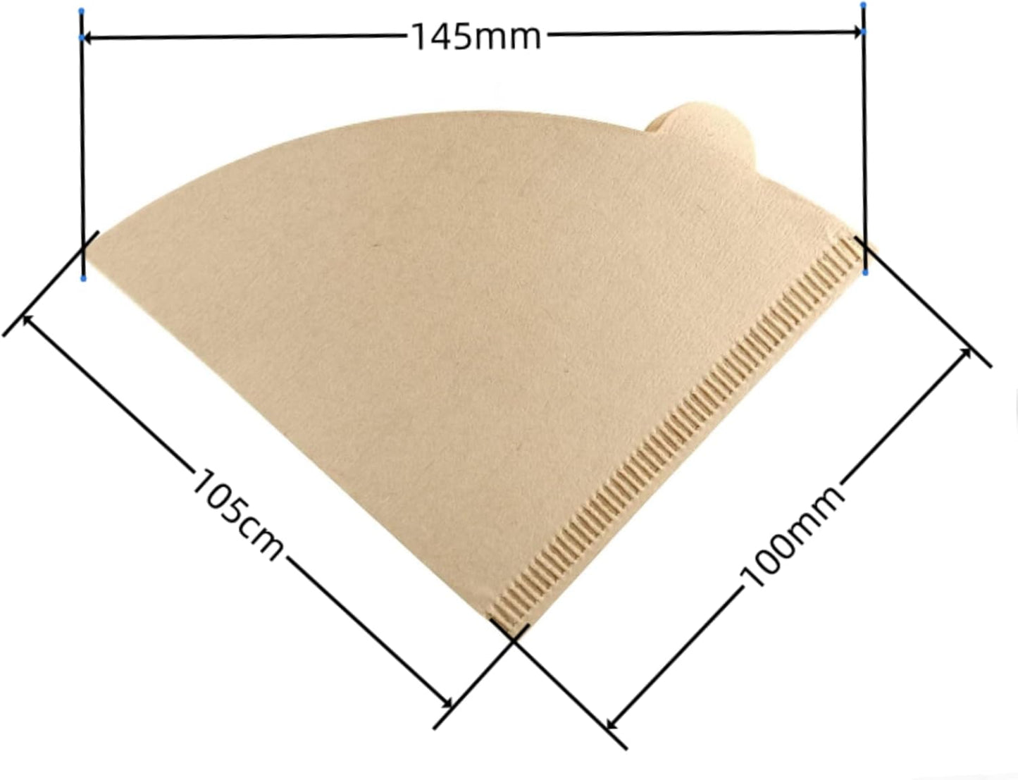 100PCS Coffee Filter, Disposable Unbleached Cone Filter Papers Size 01 for Coffee Dripper & Pour Over Coffee Maker, 1-2 Cups
