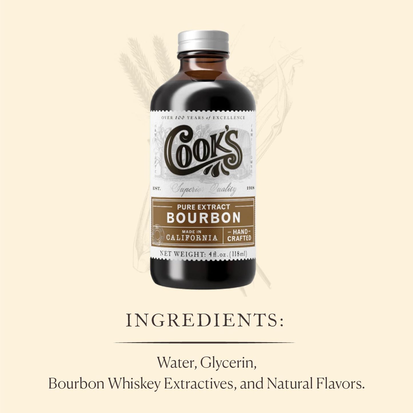 Cook's Bourbon Extract 8 oz